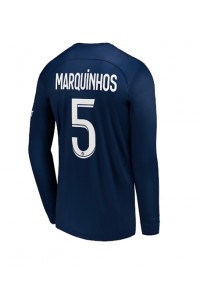 Fotbalové Dres Paris Saint-Germain Marquinhos #5 Domácí Oblečení 2022-23 Dlouhý Rukáv